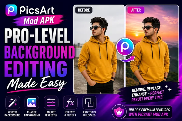 PicsArt Mod APK: Pro-Level Background Editing Made Easy