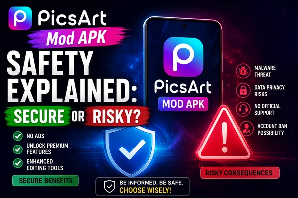 PicsArt Mod APK Safety Explained: Secure or Risky?