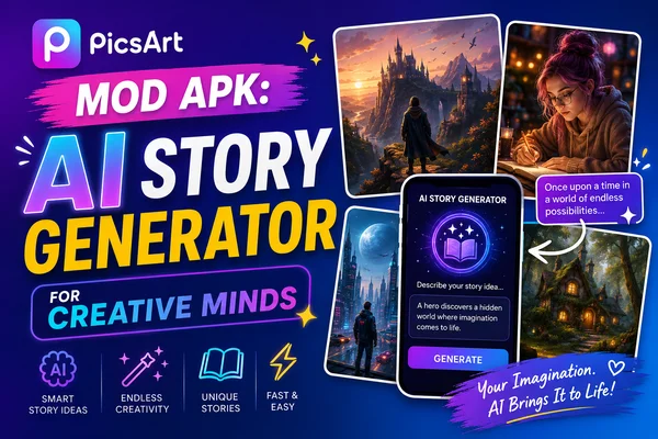 PicsArt MOD APK: AI Story Generator for Creative Minds